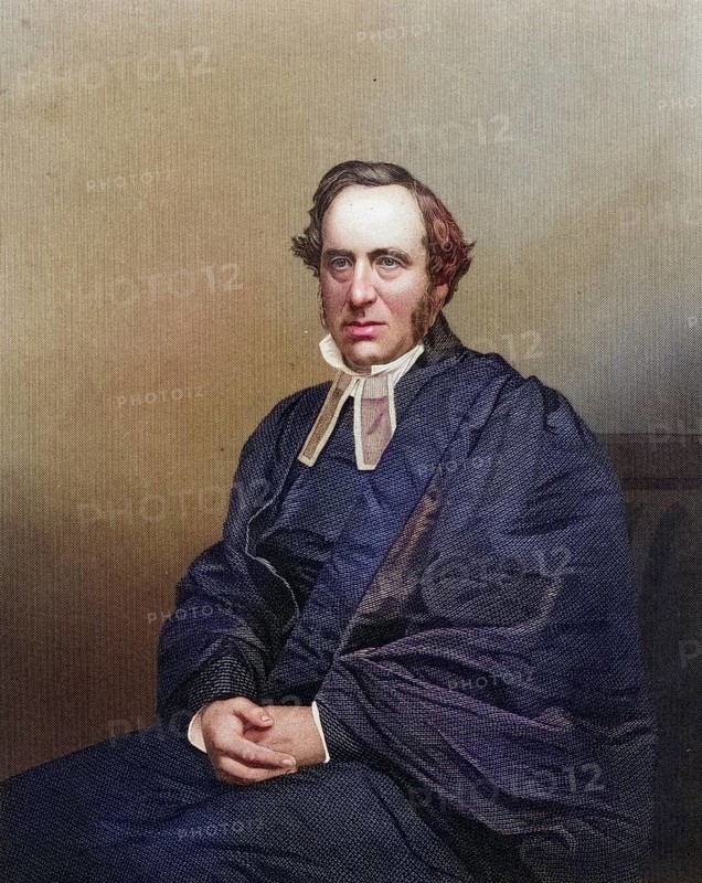 Richard Chenevix, French (1807-1886) . Anglican clergyman, born in Dublin. Dean of Westminster 1856-1863. Anglican Archbishop of Dublin 1863-1884. engraving from The Illustrated News of the World (London, ca. 1860) ., Historical, digitally restored reproduction from a 19th century original, Record date not stated
