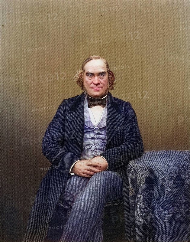 James Wilson (1805-1860), British politician and economist, born in Hawick, Scotland. Liberal MP for Westbury, Wiltshire, 1847, campaigner in favour of free trade. Founder of The Economist magazine in 1834. Copperplate engraving from The Illustrated News of the World (London, ca. 1860) ., Historical, digitally restored reproduction from a 19th century original, Record date not stated