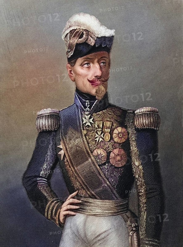 Jacques Le Roy de Saint Arnaud (1796-1854) French military commander. Minister of War under Napoleon III (1851-1854) : Marshal of France: Commanded the French armed forces during the Crimean War (Russo-Turkish War) . He died on his way home after the Battle of Alma. Engraving, Historical, digitally restored reproduction from a 19th century original, Record date not stated
