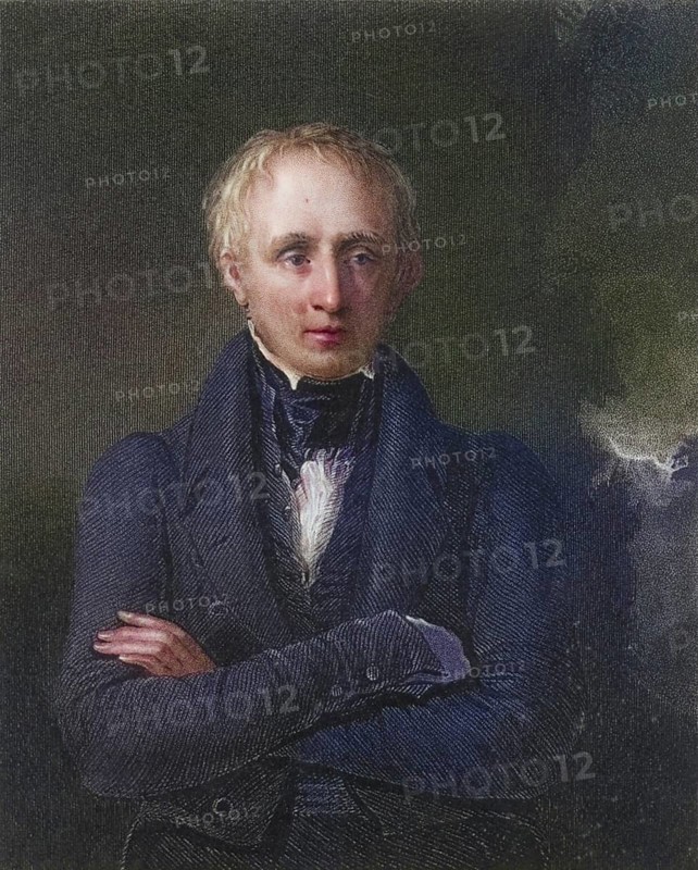 William Wordsworth (1770-1850), English poet, born in Cockermouth, Cumbria. Successor to Robert Southey as court poet in 1843. engraving from the National Portrait Gallery (London, 1833) ., Historical, digitally restored reproduction from a 19th century original, Record date not stated