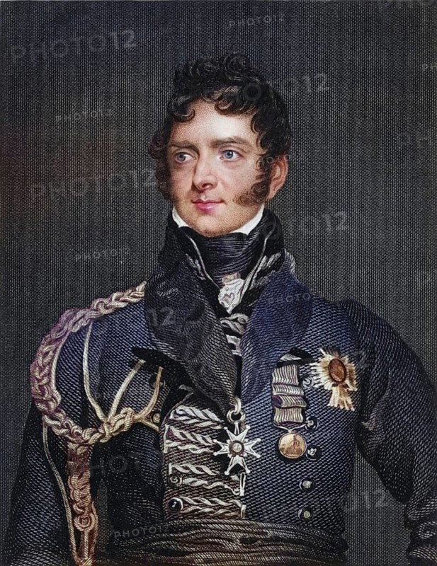 Henry Torrens (1779-1828), English soldier. Military secretary to General Wellesley (later Duke of Wellington) in Portugal in 1808 during the Peninsular Campaign. Major General 1814, engraving after a portrait by Thomas Lawrence, Historic, digitally restored reproduction from a 19th century original, Record date not stated