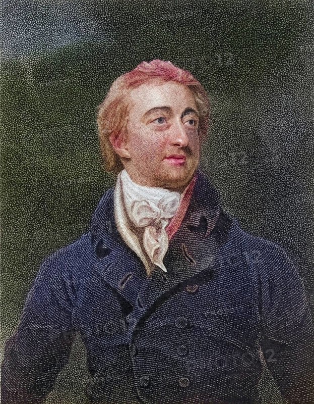Lord William Cavendish Bentinck (1774-1839), English soldier and statesman. He served in the Napoleonic Wars in the Peninsular Campaign (1808-1814) . Appointed Governor-General of Bengal in 1827 and the first Governor-General of India in 1833. History of the wars triggered by the French Revolution ... by CH Gifford (London, 1817) ., Historical, digitally restored reproduction from a 19th century original, Record date not stated