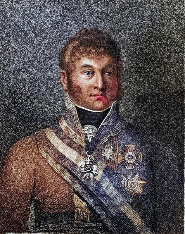 Karl Philipp Prince von Schwarzenberg (1771-1820) Austrian soldier and diplomat: General 1810: Field Marshal 1812. Negotiated the marriage of Napoleon I and Maria Luisa of Austria. Commanded the Austrian army in the Battle of Leipzig in 1813. Stipple engraving, Historical, digitally restored reproduction from a 19th century original, Record date not stated