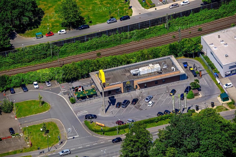 MC Donalds branch in Herten on Resser Strasse. Ruhr area, North Rhine-Westphalia