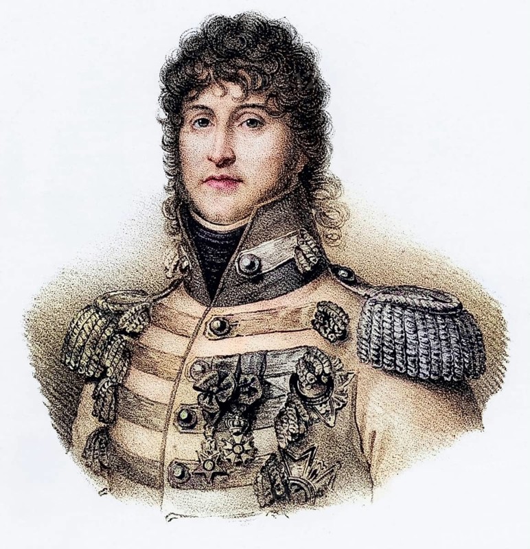Joachim Murat (1767-1815) French soldier. Appointed King of Naples in 1808. He married Napoleon Bonaparte's sister Caroline. He contributed to the victories at Marengo, Austerlitz, Jena and Eylau. After Napoleon's final defeat, he was court-martialled and shot, Historical, digitally restored reproduction from a 19th century original, Record date not stated