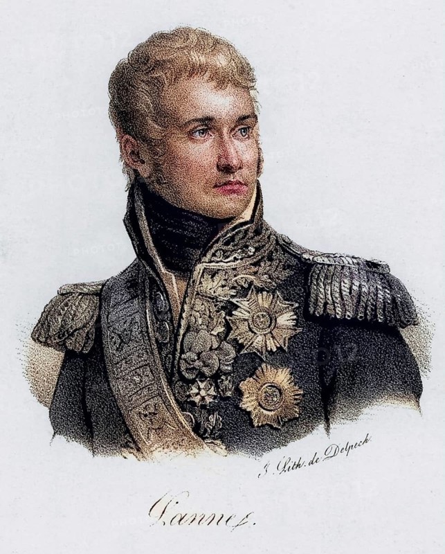 Jean Lannes, Duc de Montebello (1769-1809), one of Napoleon's generals. Won the Battle of Montebello (1800) . Also fought at Marengo, Austerlitz, Eylau, Friedland and Saragossa. Mortally wounded at Aspern and Esslung. Napoleonic Wars. Lithograph from around 1830, Historical, digitally restored reproduction from a 19th century original, Record date not stated