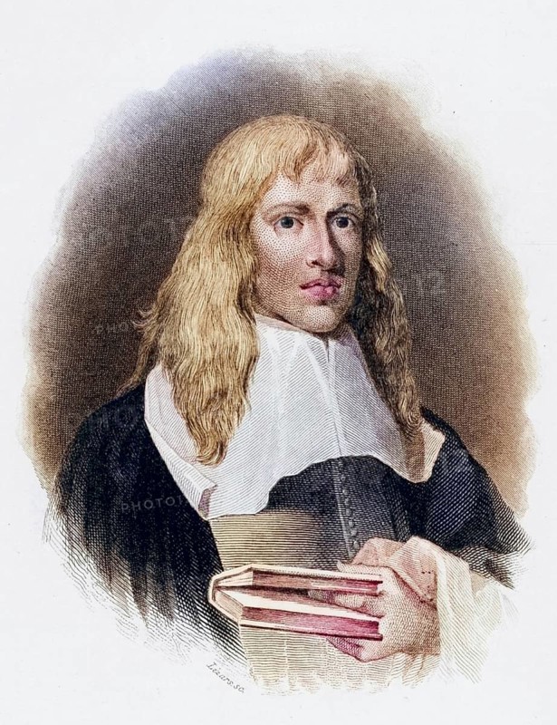 Francis Willoughby (1635-1672), English naturalist and ichthyologist. His Historia piscium, edited by John Ray, was published by the Royal Society in 1686. From The Naturalist's Library, edited by William Jardine (Edinburgh and London 1839-1854) . Copperplate engraving, Historical, digitally restored reproduction from a 19th century original, Record date not stated