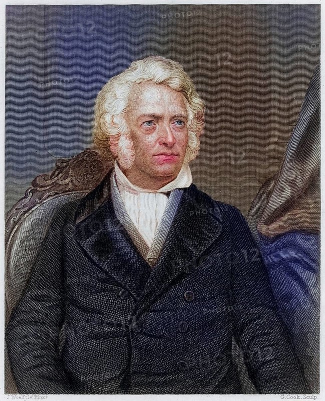 Leopold Gmelin (1788-1853), German physiologist and chemist. Professor of chemistry and medicine at the University of Heidelberg 1817-1852. From James Sheridan Muspratt Chemistry (London, ca. 1860) . Copperplate engraving, Historical, digitally restored reproduction from a 19th century original, Record date not stated