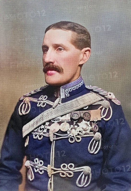 General Sir Horace Lockwood Smith-Dorrien, 1858 to 1930, British soldier and commander of the British II Corps. Corps. From South Africa and the Transvaal War, by Louis Creswicke, published 1900, Historical, digitally restored reproduction from a 19th century original, Record date not stated