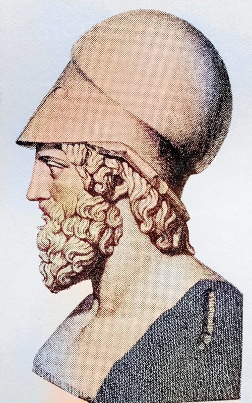 Themistocles, ca. 524 to 459 BC Athenian politician and general. From the book History of the World by Harmsworth, published in 1908, Historical, digitally restored reproduction from a 19th century original, Record date not stated