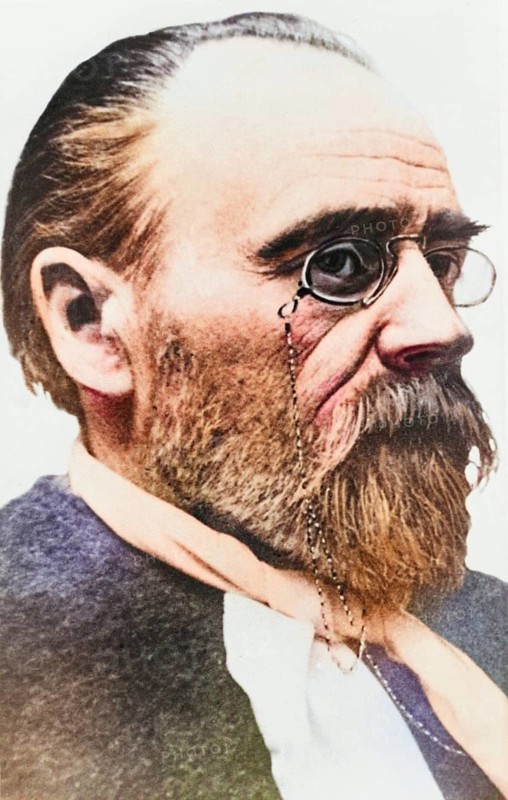 Emile Francois Zola, 1840 to 1902, French writer. From a 19th century photograph, Historic, digitally restored reproduction from a 19th century original, Record date not stated