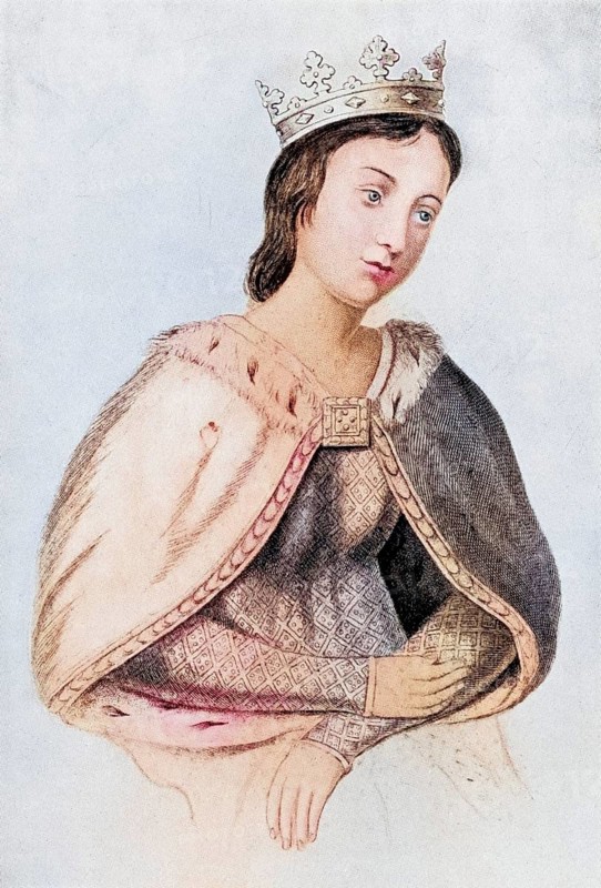Eleanor of Provence, ca. 1223 to 1291, Queen of King Henry III of England. From the book Our Queen Mothers by Elizabeth Villiers, Historical, digitally restored reproduction from a 19th century original, Record date not stated