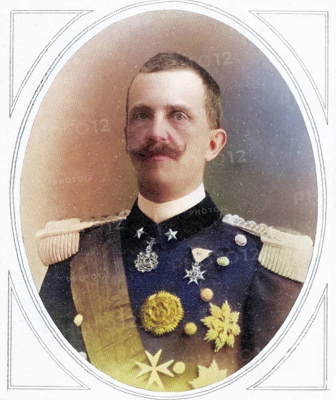 Victor Emmanuel III, 1869 to 1947, King of Italy from 1900 to 1946, Emperor of Ethiopia from 1936 to 1943 and King of Albania from 1939 to 1943, from The Illustrated War News, 1915, Historic, digitally restored reproduction from a 19th century original, Record date not stated