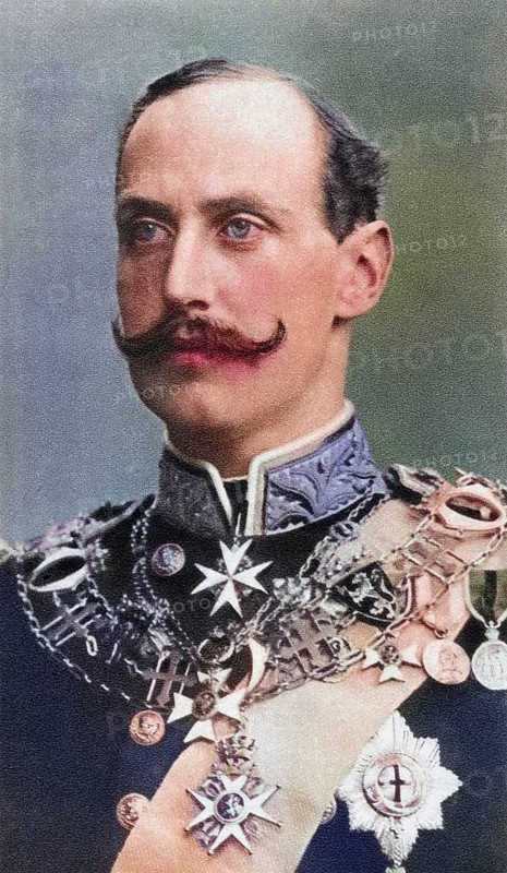 Haakon VII, Prince Carl of Denmark and Iceland, born Christian Frederik Carl Georg Valdemar Axel, 1872 to 1957, also known as Prince Carl of Denmark until 1905, first King of Norway after the dissolution of the personal union with Sweden in 1905. From The Illustrated War News, published 1914, Historical, digitally restored reproduction from a 19th century original, Record date not stated