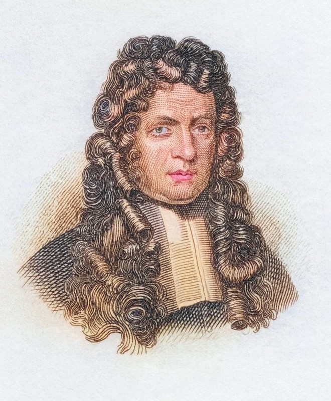Johann Georg Graevius 1632 to 1703, German classical philologist and critic. From the book Crabbes Historical Dictionary, published in 1825, Historical, digitally restored reproduction from a 19th century original, Record date not stated