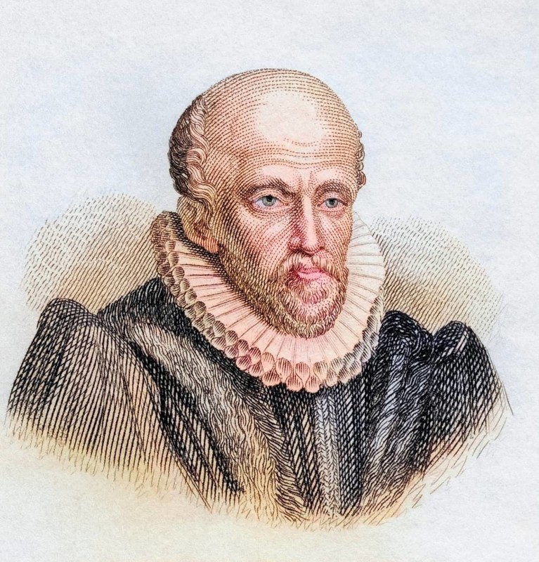 John Stow, born around 1525, died 1605, English historian and classical scholar. From the book Crabbes Historical Dictionary, published in 1825, Historical, digitally restored reproduction from a 19th century original, Record date not stated