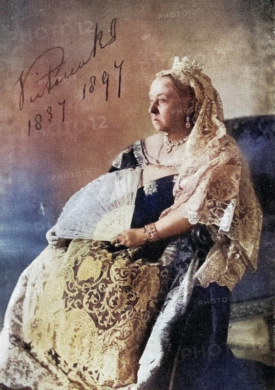 Queen Victoria, 1819-1901, the authorised photograph for the Diamond Jubilee of 1897, from the book VRI Her Life and Empire by the Marquis of Lorne, KT, now His Excellency the Duke of Argyll, Historic, digitally restored reproduction from a 19th century original, Record date not stated
