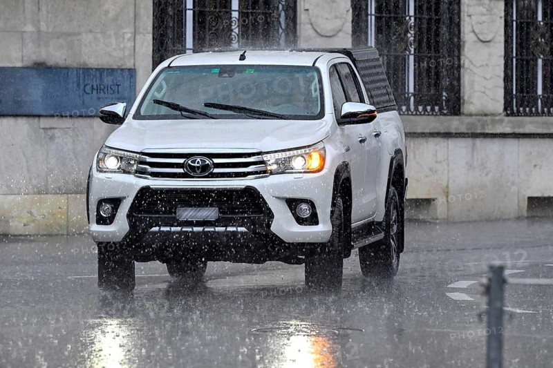 Car in the rain