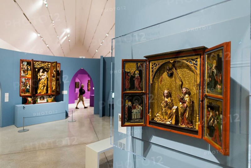 Interior view, Museum Unterlinden, Musée Unterlinden, Colmar, Alsace, France, Europe