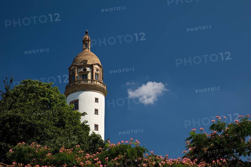 Castle tower, Höchster Schloss or Altes Schloss Höchst, Frankfurt-Höchst, Frankfurt am Main, Hesse, Germany, Europe