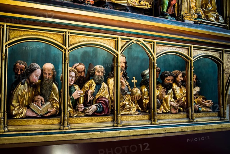 Isenheim Altarpiece, by Matthias Grünewald, Museum Unterlinden, Musée Unterlinden, Colmar, Alsace, France, Europe