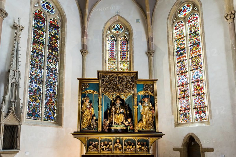 Isenheim Altarpiece, by Matthias Grünewald, Museum Unterlinden, Musée Unterlinden, Colmar, Alsace, France, Europe
