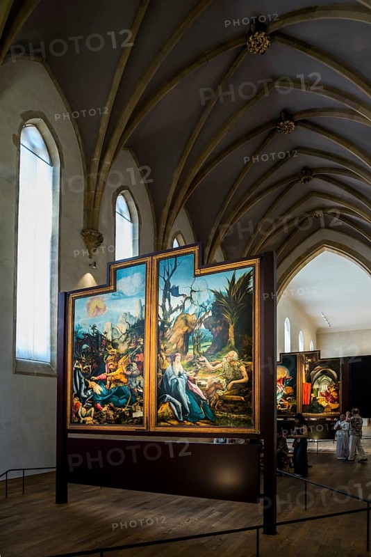 Isenheim Altarpiece, by Matthias Grünewald, Museum Unterlinden, Musée Unterlinden, Colmar, Alsace, France, Europe