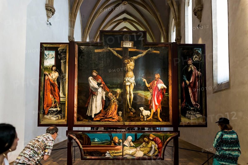 Isenheim Altarpiece, by Matthias Grünewald, Museum Unterlinden, Musée Unterlinden, Colmar, Alsace, France, Europe