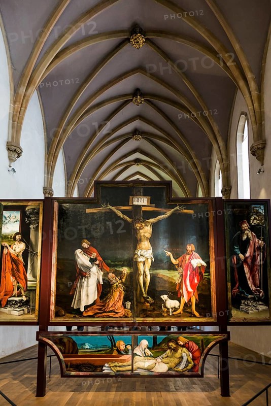 Isenheim Altarpiece, by Matthias Grünewald, Museum Unterlinden, Musée Unterlinden, Colmar, Alsace, France, Europe
