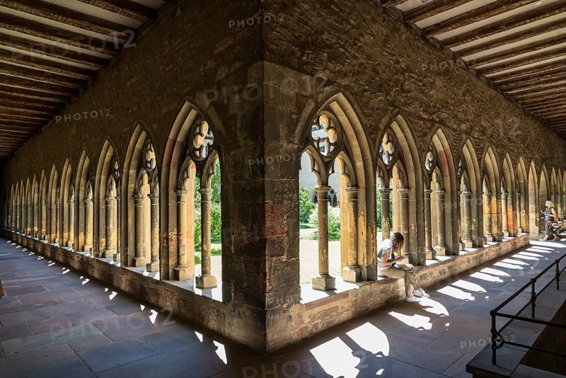 Cloister, Unterlinden Museum, Musée Unterlinden, Colmar, Alsace, France, Europe