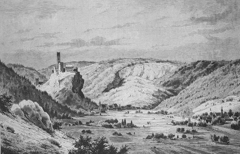 Ruin, Kipfenberg Castle in Altmühltal, Upper Bavaria, Germany, Historical, digitally restored reproduction from a 19th century original, Record date not stated, Europe