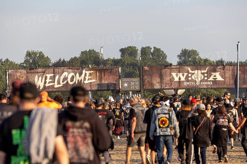 Entrance area at the Wacken Open Air in Wacken. The traditional metal festival will take place from 31 July to 2 August 2024