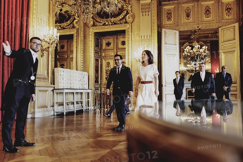 (R-L) Annalena Bärbock (Alliance 90/The Greens), Federal Foreign Minister, and Stephane Sejourne, Acting Foreign Minister of France, pictured during a joint meeting in Paris, 01.08.2024. Foreign Minister Bärbock is travelling to Paris for political talks and to visit the Olympic Games /