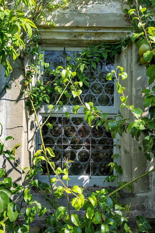 Detailed view, window of a cell house, Ittingen Charterhouse, Warth-Weiningen near Frauenfeld, Canton Thurgau, Switzerland, Europe