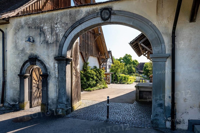 Side entrance, portal, Ittingen Charterhouse, Warth-Weiningen near Frauenfeld, Canton Thurgau, Switzerland, Europe