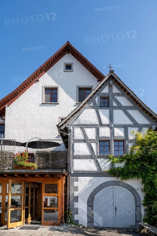 Historic half-timbered building, Ittingen Charterhouse, Warth-Weiningen near Frauenfeld, Canton Thurgau, Switzerland, Europe