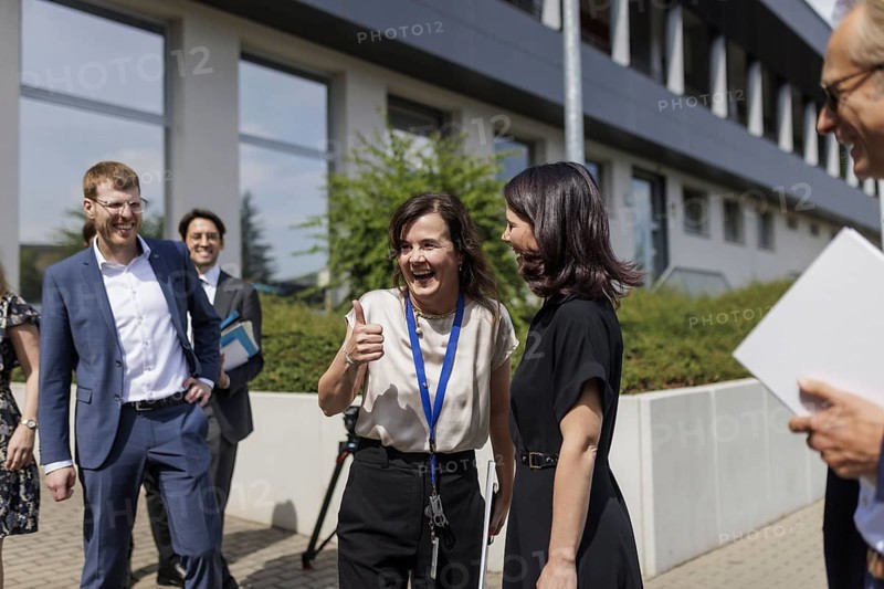 Annalena Bärbock (Alliance 90/The Greens), Federal Foreign Minister, photographed during a visit to the Carl Zeiss Group during the Foreign Minister's trip to Germany in Jena, 31 July 2024