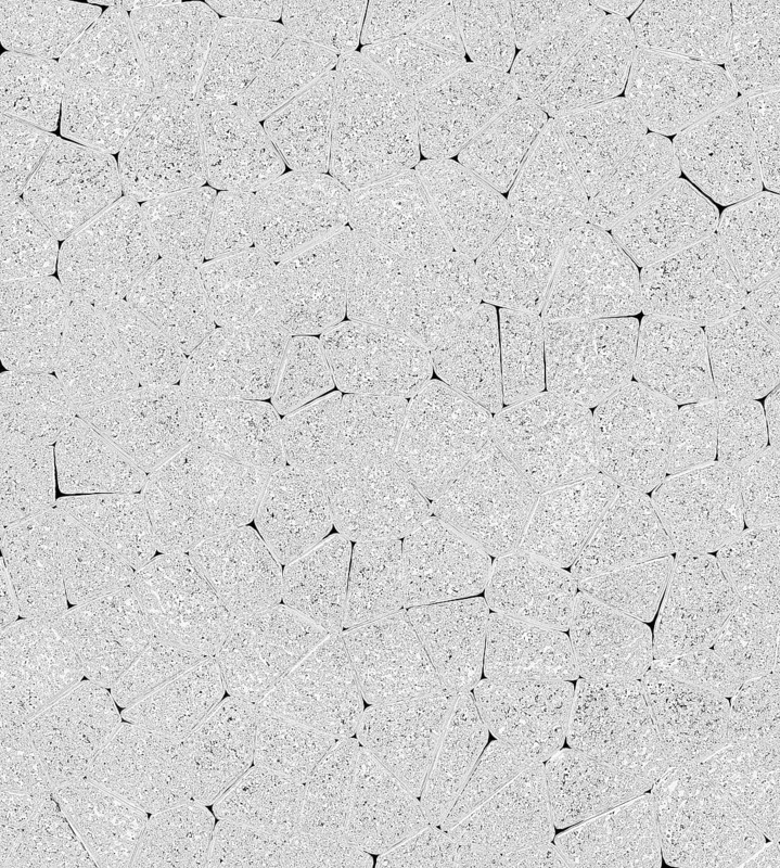 Abstract stone texture resembling a gray mosaic with rough surface and irregular geometric patterns