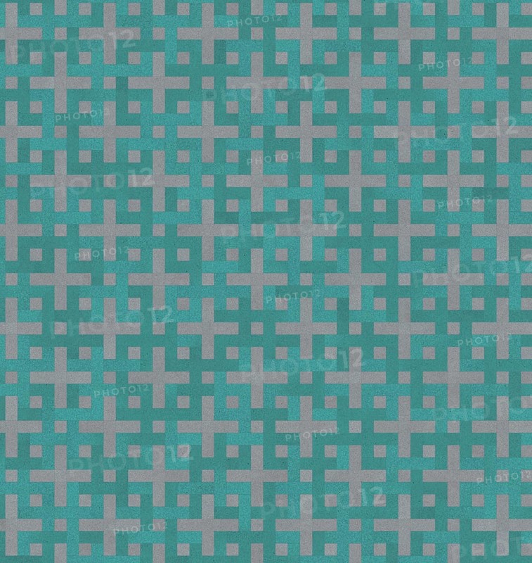 Geometric pattern of plus signs in teal and gray forming a grid