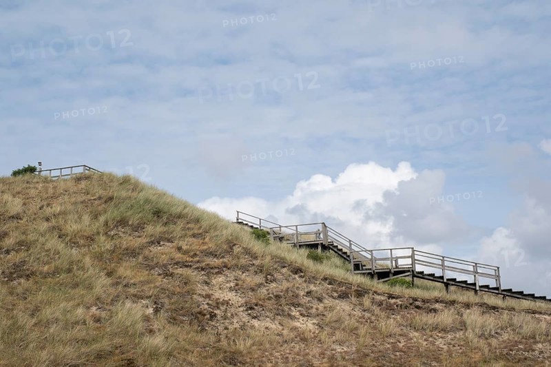 Ascent to the viewing dune, Amrum, North Sea island, North Frisia, Schleswig-Holstein, Germany, Europe