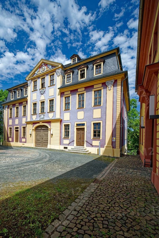 Ticket office, Upper Castle, Residenzstadt Greiz, Thuringia, Germany, Europe
