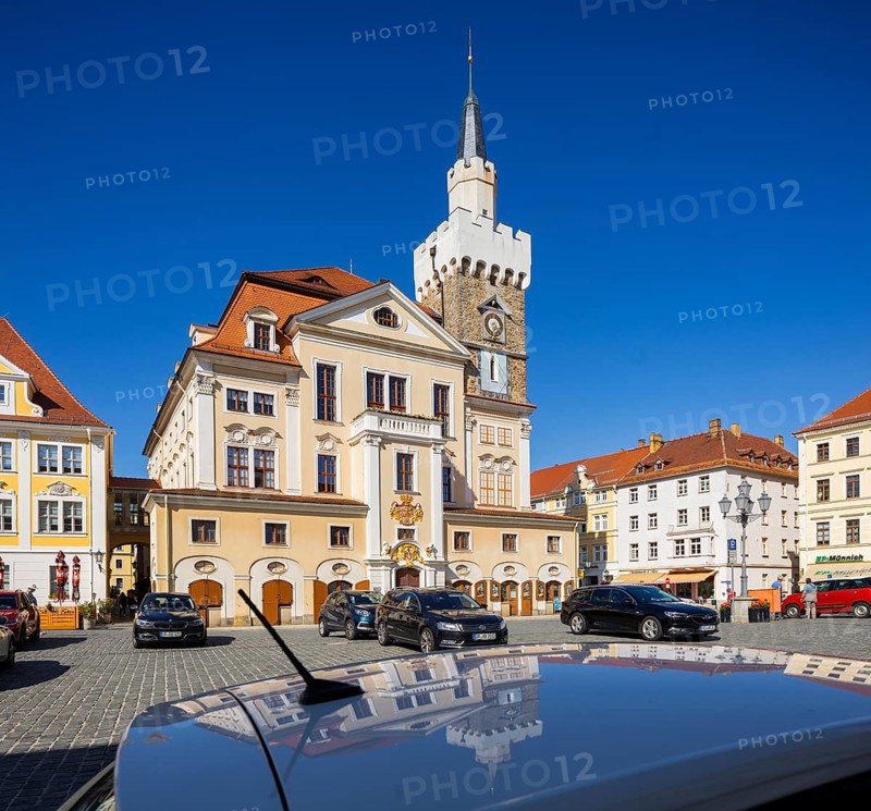 Löbau is a large district town in the district of Görlitz in Upper Lusatia in Saxony. Old Town Löbau Town Hall, Löbau, Löbau, Saxony, Germany, Europe