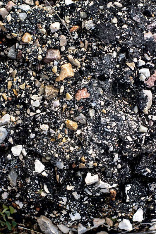Surface grunge rough of asphalt, Seamless tarmac dark grey grainy road, Texture Background, Vertical Top vie, AI generated