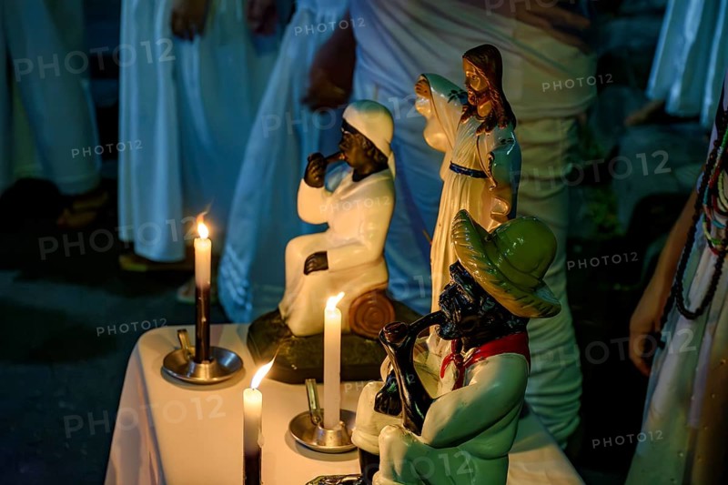 Ceremony honoring the entities and deities present in Umbanda and Candomble in Brazil, Brazil, South America