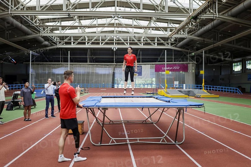 Annalena Bärbock (Bündnis 90/Die Grünen), Federal Foreign Minister, photographed during a visit to the federal base of TSV Bayer 04 Leverkusen e.V. Fritz-Jacobi athletics facility during the Foreign Minister's trip to Germany in Leverkusen, 30 July 2024