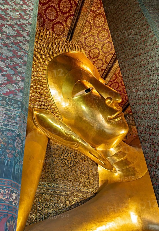 Reclining Buddha statue, Wat Pho complex, Bangkok, Thailand, Asia