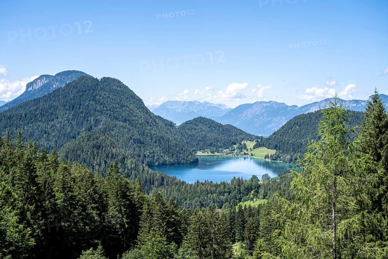 Hintersteiner See in the mountains, Tyrol, Austria, Europe