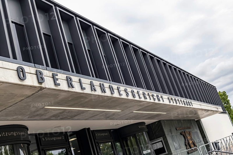 New Courtroom Building of the Higher Regional Court (OLG) in Stuttgart Stammheim, OPS, Stuttgart, Baden-Württemberg, Germany, Europe