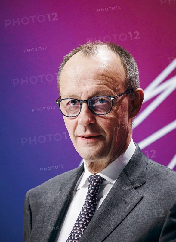 Friedrich Merz, Chairman of the CDU/CSU parliamentary group in the German Bundestag, recorded at the event, Wir hören zu | Gipfel der CDU/CSU-Fraktion I Wirtschaftswende für Deutschland at the German Bundestag in Berlin, 1 February 2024