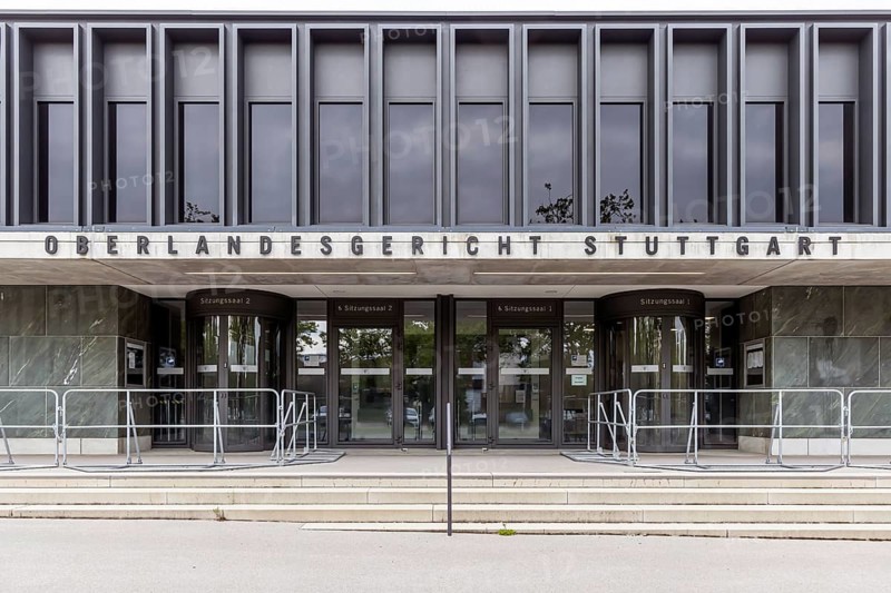 New Courtroom Building of the Higher Regional Court (OLG) in Stuttgart Stammheim, OPS, Stuttgart, Baden-Württemberg, Germany, Europe